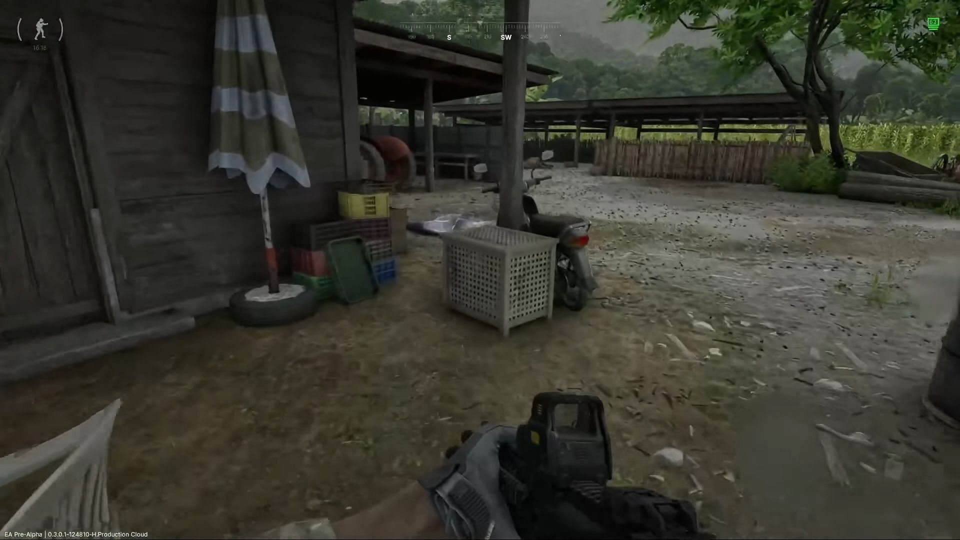 The basket beside the moped (Image via MADFINGER Games || YouTube/@Jayan_TM)